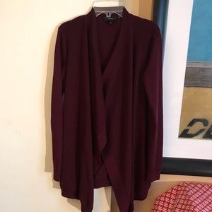 Theory Merino Wool Burgundy Sweater, size Small